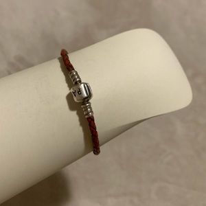 Red leather pandora bracelet